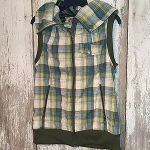 Burton vest plaid medium